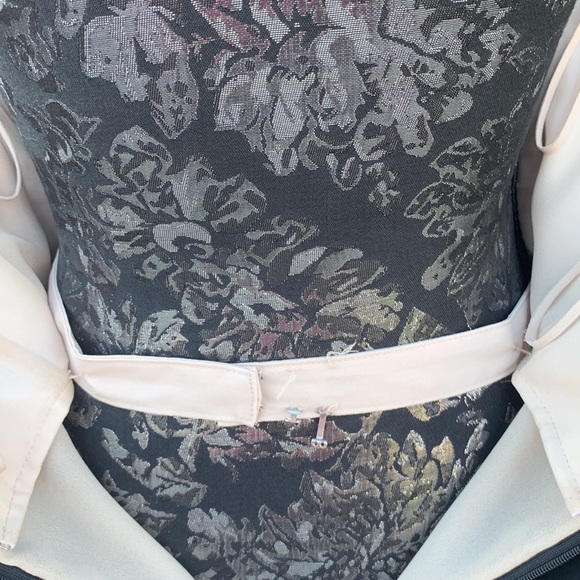 Beautiful 100% silk strapless black cocktail dress by Basix size 8 - Picture 6 of 8